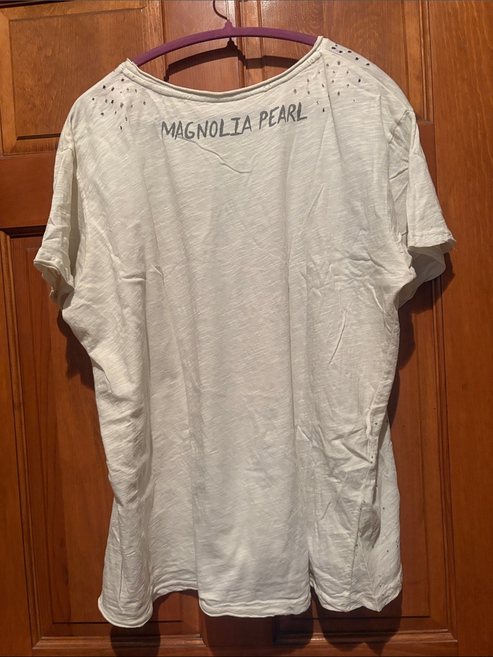 Magnolia Pearl White Graphic Short Sleeve Tee with Multicolor Surf Print - Picture 4 of 6